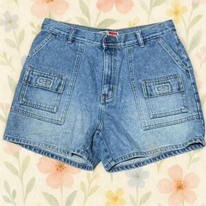 Vintage Arizona Jean Company Blue Cargo Shorts 9